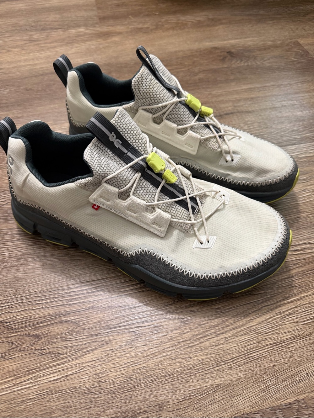 On Running Cloudaway Men’s Athletic Sneakers with Grey & Lime Accents